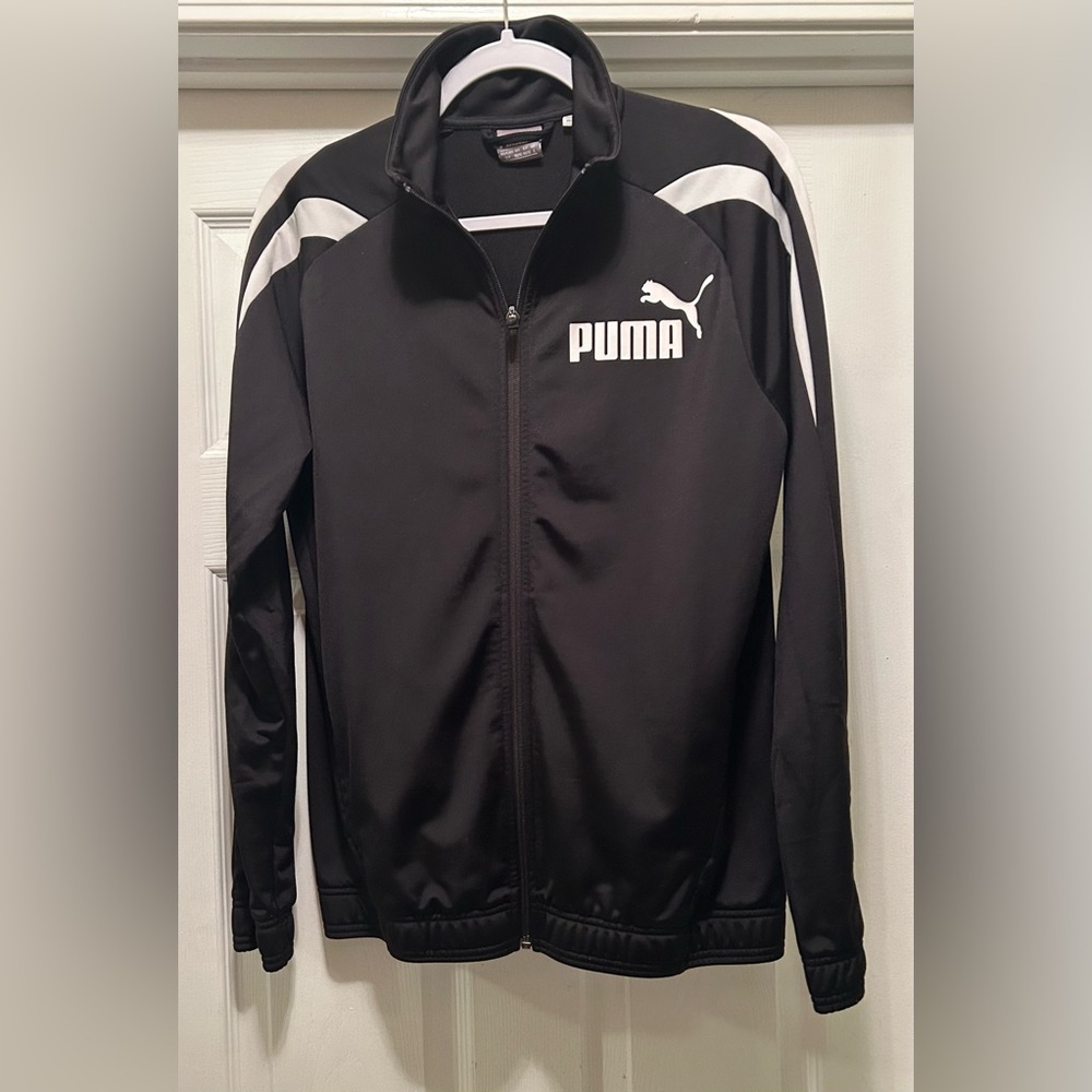 PUMA Men's Black and White Windbreaker - Picture 3 of 5